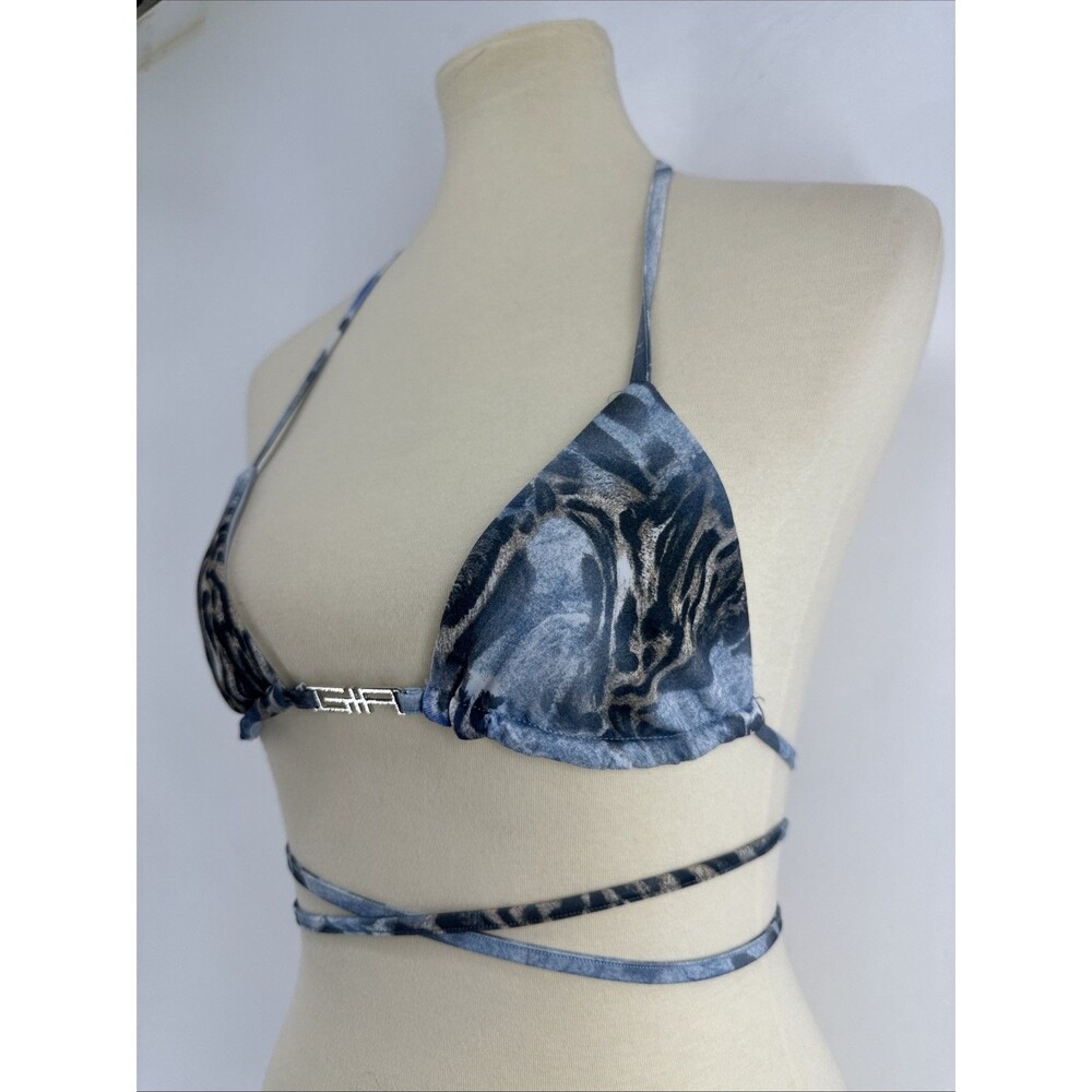 GIA Animal Print Triangle Bikini Top